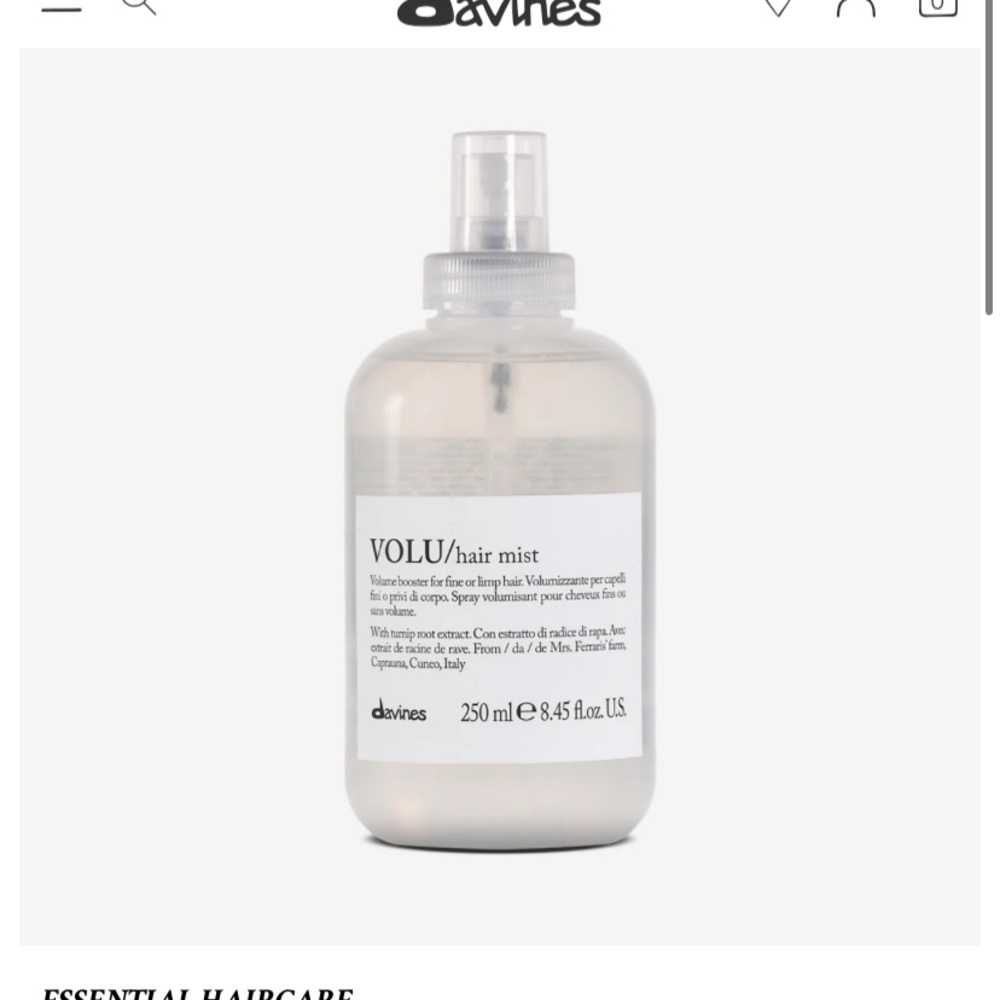 Davines volu mist